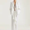 Jupe longue portefeuille en laine et mohair Jupe longue portefeuille en laine et mohair