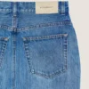 Jupe-pantalon midi en denim bleu moyen Jupe-pantalon midi en denim bleu moyen