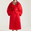 Long manteau cocon en satin Long manteau cocon en satin