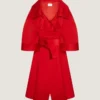 Long manteau cocon en satin Long manteau cocon en satin