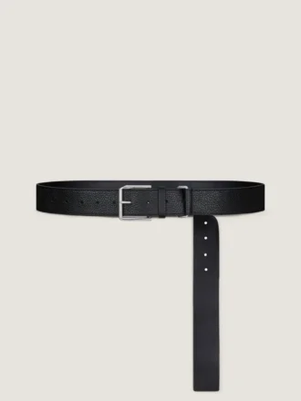 Longue ceinture en cuir grainé Longue ceinture en cuir grainé