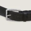 Longue ceinture en cuir grainé Longue ceinture en cuir grainé
