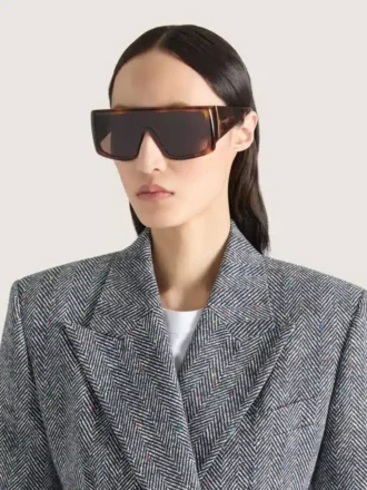 Lunettes de soleil carrées en acétate