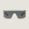 Lunettes de soleil carrées en métal