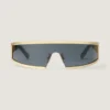 Lunettes de soleil carrées en métal Lunettes de soleil carrées en métal