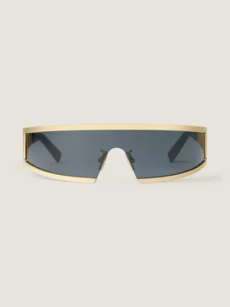 Lunettes de soleil carrées en métal