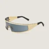 Lunettes de soleil carrées en métal Lunettes de soleil carrées en métal