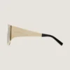 Lunettes de soleil carrées en métal