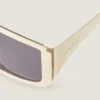 Lunettes de soleil carrées en métal