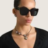 Collier « Crystals » déstructuré en métal et cristaux Collier « Crystals » déstructuré en métal et cristaux