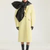 Manteau ajusté Cocoon en cuir Manteau ajusté Cocoon en cuir