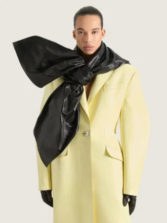 Foulard à nœud en cuir