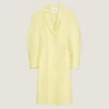 Manteau ajusté Cocoon en cuir Manteau ajusté Cocoon en cuir