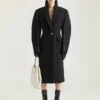 Manteau ajusté Cocoon en laine Manteau ajusté Cocoon en laine