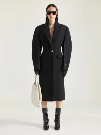 Manteau ajusté Cocoon en laine