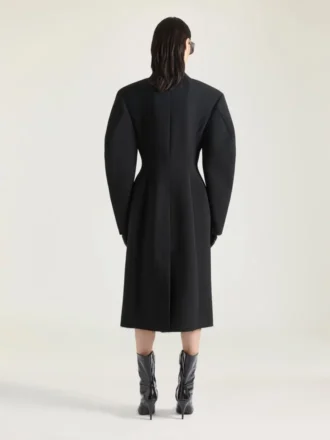 Manteau ajusté Cocoon en laine