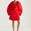 Manteau court en satin Manteau court en satin