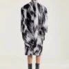 Manteau en jacquard de laine à imprimé animalier Manteau en jacquard de laine à imprimé animalier