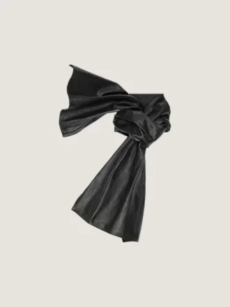 Maxi-foulard à nœud en cuir