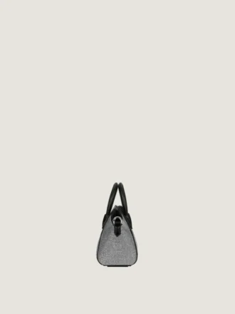 Micro-Antigona Bag en satin avec strass
