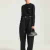 Mini Antigona Bag East-West en cuir effet poney avec imprimé animalier
