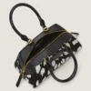 Mini Antigona Bag East-West en cuir effet poney avec imprimé animalier