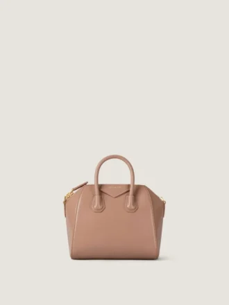 Mini Antigona Bag en cuir Box