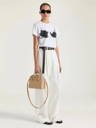 Mini Antigona Bag en cuir Box