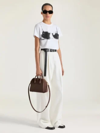 Mini Antigona Bag en cuir Box