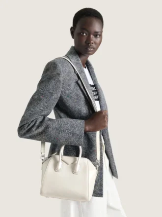 Mini Antigona Bag en cuir Box
