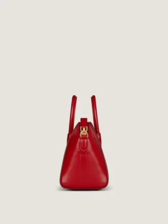 Mini Antigona Bag en cuir Box