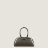 Mini Antigona East-West bag in mirror effect leather