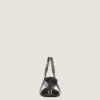 Mini Antigona East-West bag in mirror effect leather