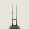 Mini Antigona East-West bag in mirror effect leather
