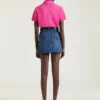 Mini-jupe cargo en denim bleu moyen Mini-jupe cargo en denim bleu moyen