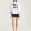 Mini-jupe fendue en laine Mini-jupe fendue en laine
