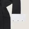 Mini-robe ajustée fendue en laine