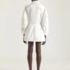 Mini-robe Cocoon en denim blanc Mini-robe Cocoon en denim blanc