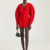 Mini-robe Cocoon en maille technique Mini-robe Cocoon en maille technique