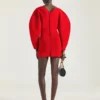 Mini-robe Cocoon en maille technique Mini-robe Cocoon en maille technique