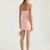 Mini-robe à découpes en crêpe cady