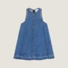 Mini-robe en denim bleu moyen Mini-robe en denim bleu moyen