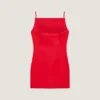 Mini-robe fendue en satin Mini-robe fendue en satin