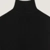 Mini-robe à jupe évasée en laine et viscose