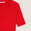 Mini-robe polo en maille effet seconde peau Mini-robe polo en maille effet seconde peau
