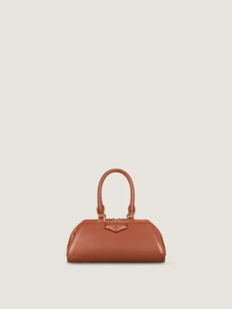 Mini sac Antigona East-West en cuir Box
