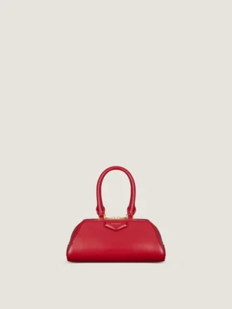 Mini sac Antigona East-West en cuir Box