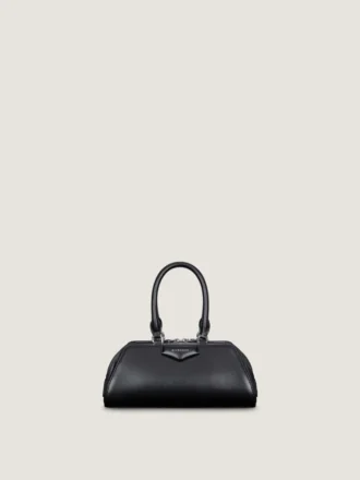 Mini sac Antigona East-West en cuir Box
