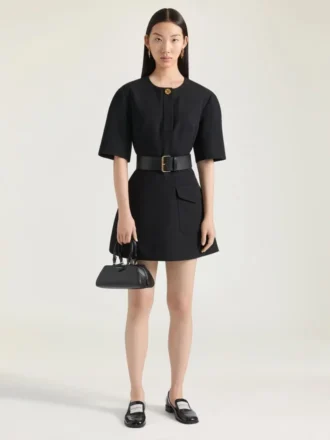 Mini sac Antigona East-West en cuir Box