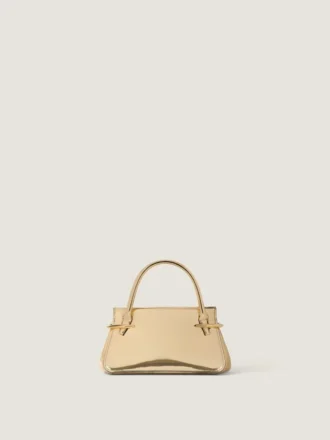 Mini sac Pinch en cuir effet miroir